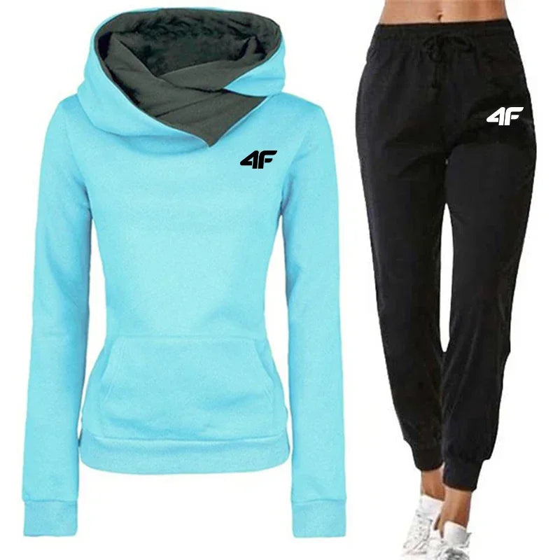 Outdoor Hot Sales Daily Women's Tracksuit Hoodies Long Sleeves Casual Single Piece Sweatshirts Sweatpants Comfort Jogging Sports