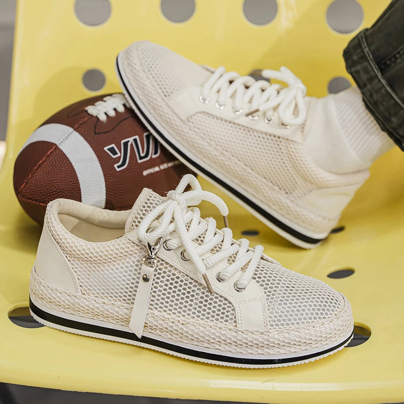 CYYTL Summer Shoes For Men Mesh Sneakers Casual Breathable Outdoor Running Tennis Sports Hiking Luxury Platform Designer Loafers