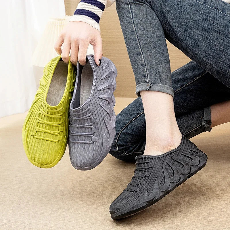 2024 Summer New Couple Men and Women's Waterproof Low Top Rainshoes Fashion Thick Sole Anti Slip Fishing Kitchen Work Rainboots
