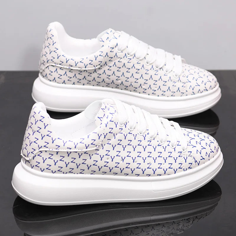 New Men's Shoes Couple's Small White Shoes Versatile Thick Soled Casual Shoes Men's Women's Sneakers Board Shoes Jogging Shoes