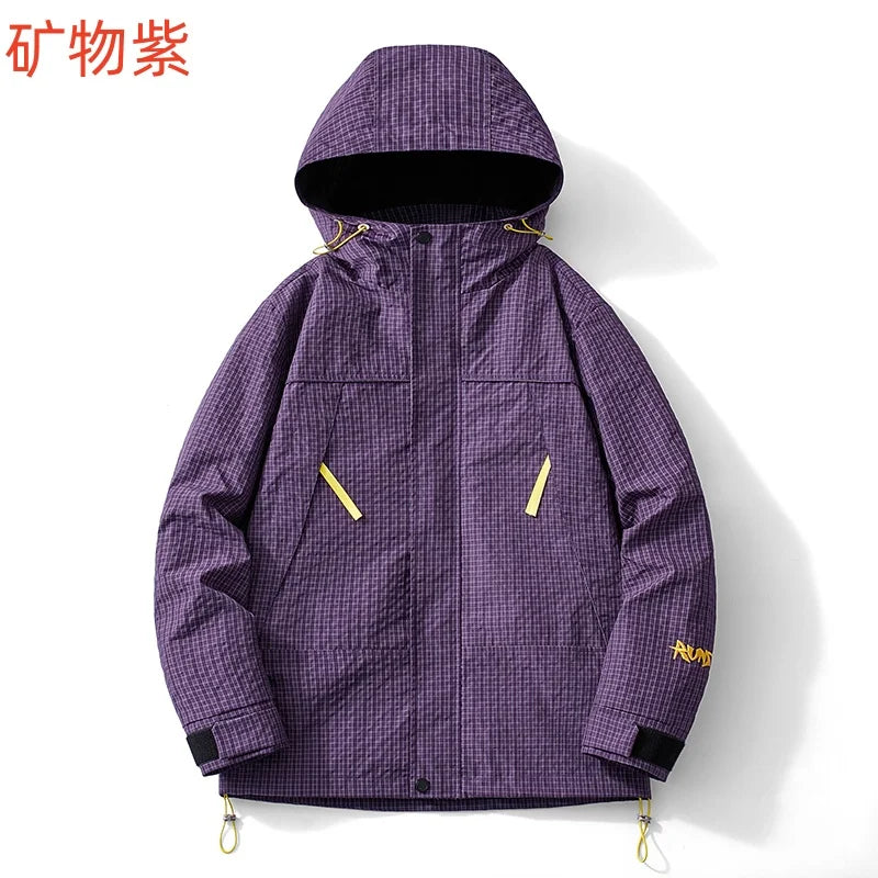 Spring and Autumn Outdoor Sports Outing Camping Storm Jacket Men's and Women's Waterproof Windproof Ski Mountaineering Jacket