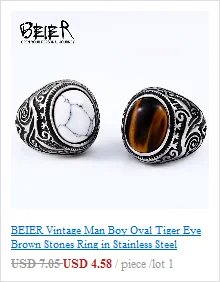 BEIER Wholesale Classic Garden Flower Skull Ring For Man Stainless Steel Man's Punk Style Jewelry BR8-071 US Size Halloween Gift