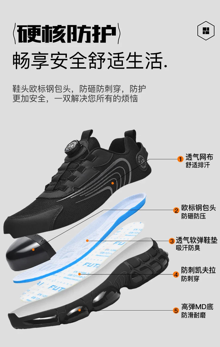 Men's Military Tactical Boots Army Boots Men Side Zipper Military Boots Men Anti-Slip Ankle Boots Work Safety Shoes Hiking Shoes