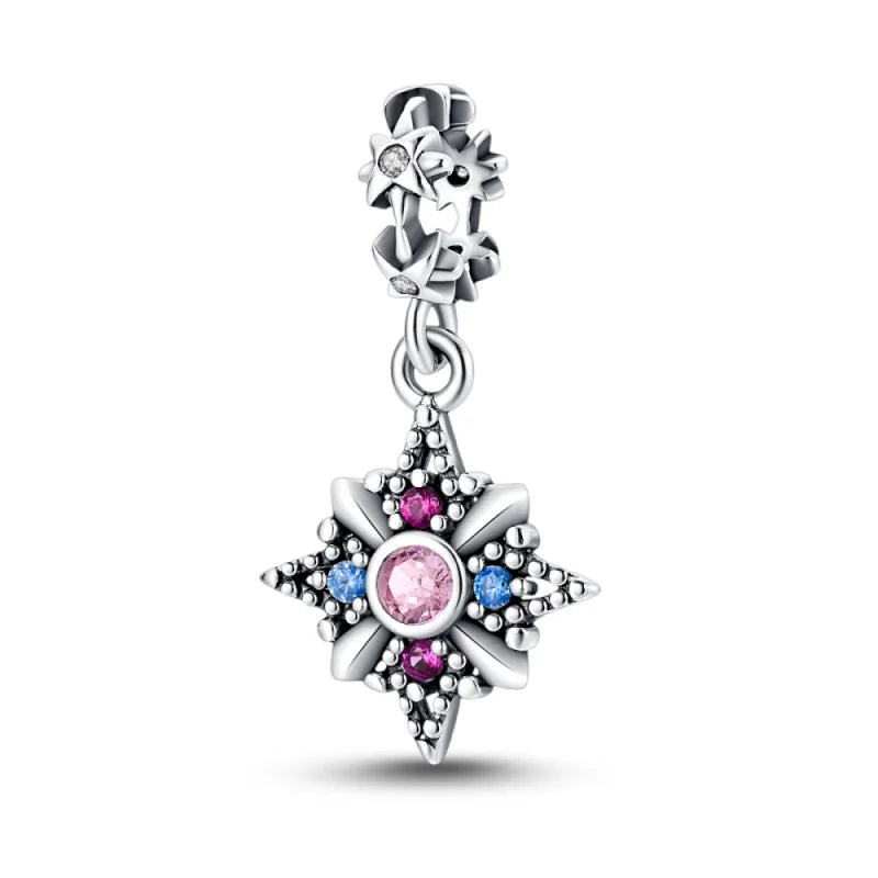 925 Sterling Silver Classic Retro Lotus Heart-Shaped Charms Beads Fit Original Pandach Bracelets Fine DIY Anniversary Jewelry