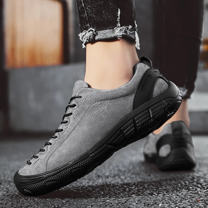 Khaki New Outdoor Walking Hiking Shoes High-quality Outdoor Casual Sports Shoes Climbing Large Size 47 Lightweight Rubber Man