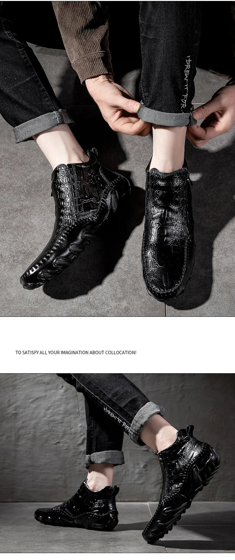 Genuine Leather Shoes For Man Spring Summner Big Size Shoes High Quality Designer Formal Shoes Casual Shoes Fashion Business