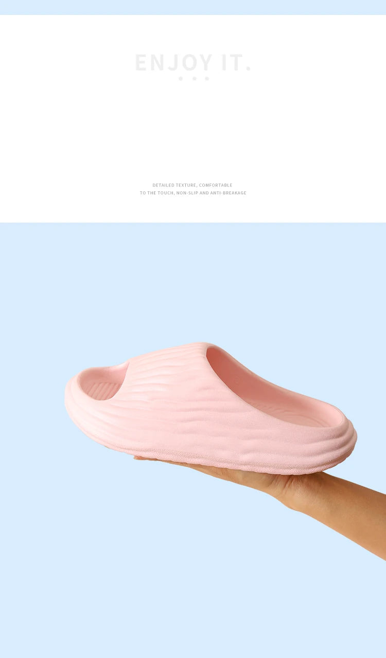 Women's Super Soft Eva Thick Platform Slides Minimalist And Comfortable Indoor Bathroom Non-Slip Slippers Women's Slippers