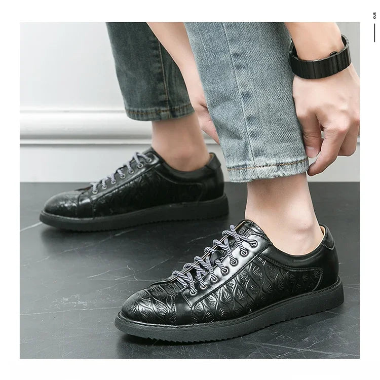 Original Sneakers Replicas Summer Shoes for Men Shoes 2024 Style Men Leather Shoe Natural Cowhide Leather Social Shoe Male Women