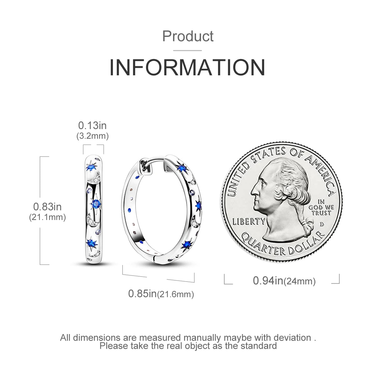 925 Silver Hoop Earrings For Woman Pendientes Zircon Heart Shape Star Eardrop Original Earring Fashion Jewelry