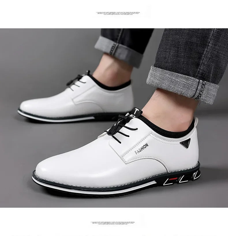 Shoes Men Dress Slip on Mens Casual Oxford Shoe Moccasin Male Footwear Pointed Toe Shoes for Men Flat Zapatillas Hombre 2025