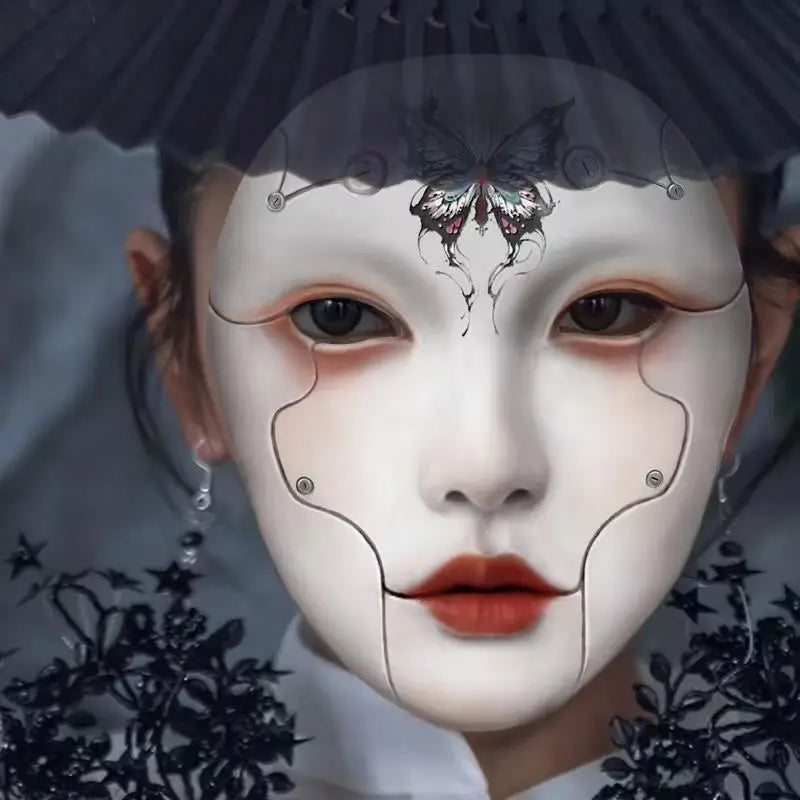 Halloween: New Ancient Women's Mask, Men's Mask, Han Costume Party Dressing National Style Full Face Ancient Dance Art