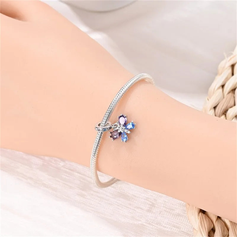 S925 Sterling Silver Owl Squirrel Bear Hedgehog Cute Animal Series Creative Charms Beads Fit Pan Original Bracelets DIY Jewelry