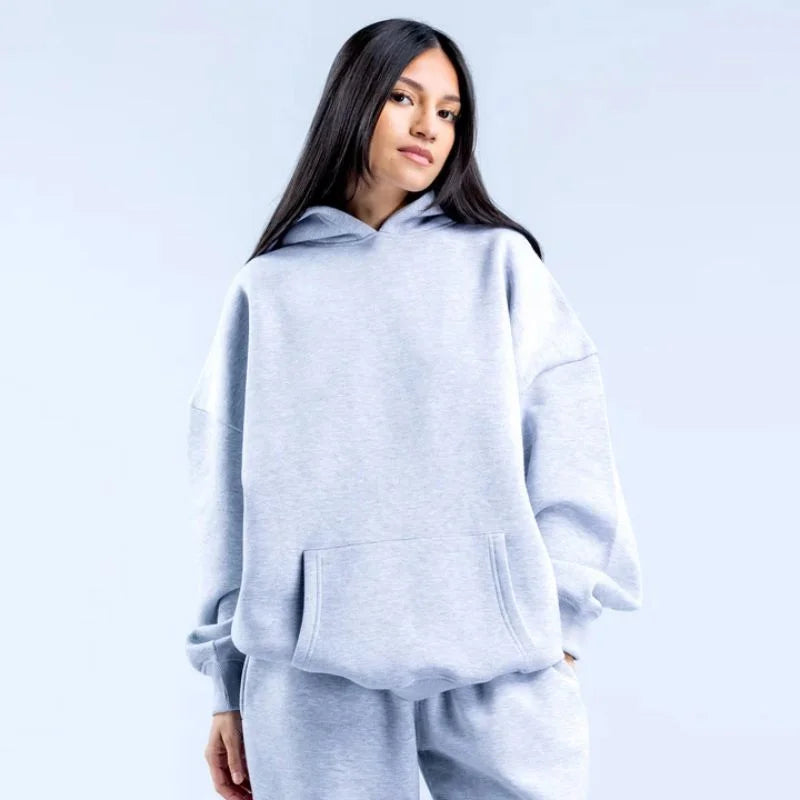Fashion Women Leisure Sweatshirt / Jogger Straight Trousers Tracksuit Trendy Quality Running Sports Hoodies / Long Pants