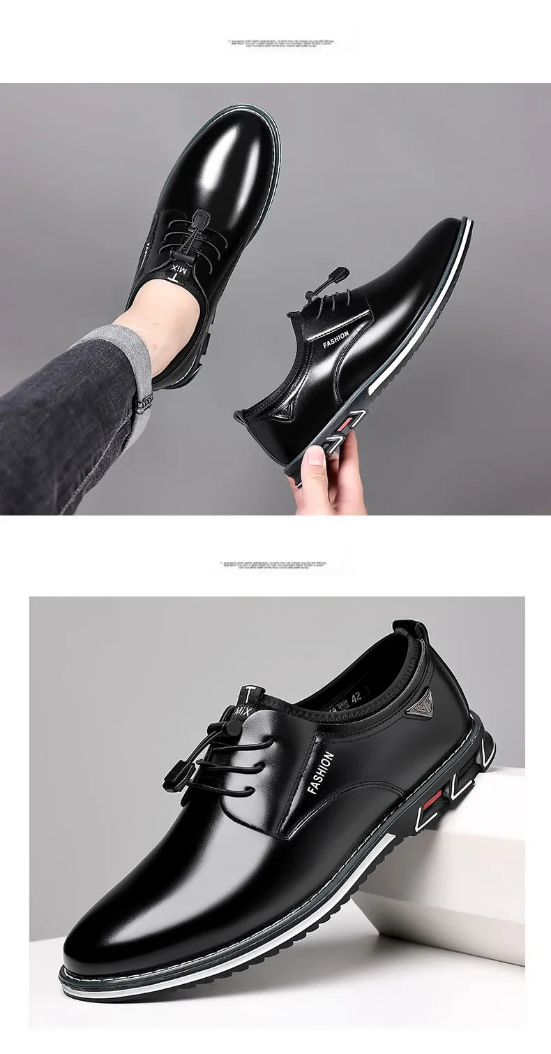 Shoes Men Dress Slip on Mens Casual Oxford Shoe Moccasin Male Footwear Pointed Toe Shoes for Men Flat Zapatillas Hombre 2025