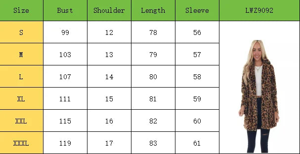 European and American autumn and winter leopard print women's clothing fashion temperament imitation fur women's clothing with p