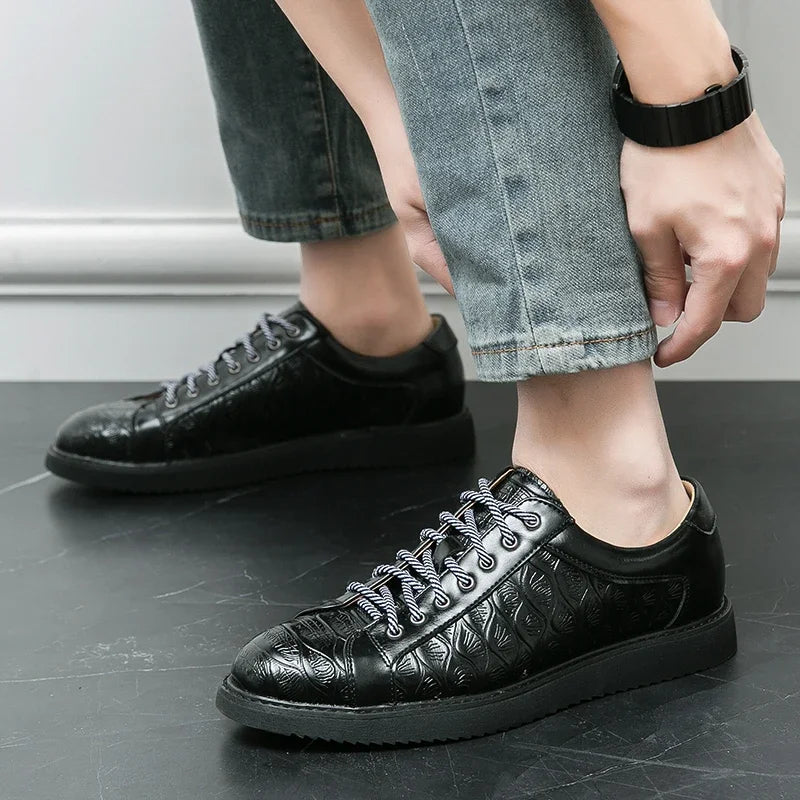 Original Sneakers Replicas Summer Shoes for Men Shoes 2024 Style Men Leather Shoe Natural Cowhide Leather Social Shoe Male Women