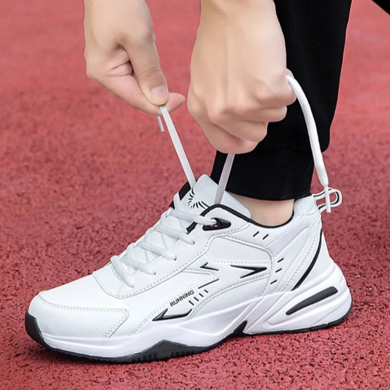 Autumn New Men Microfber Running Shoes Luxury Brand Men Shoes School Student Air-cushion Sneakers Fashion Man Casual Shoes 35-48