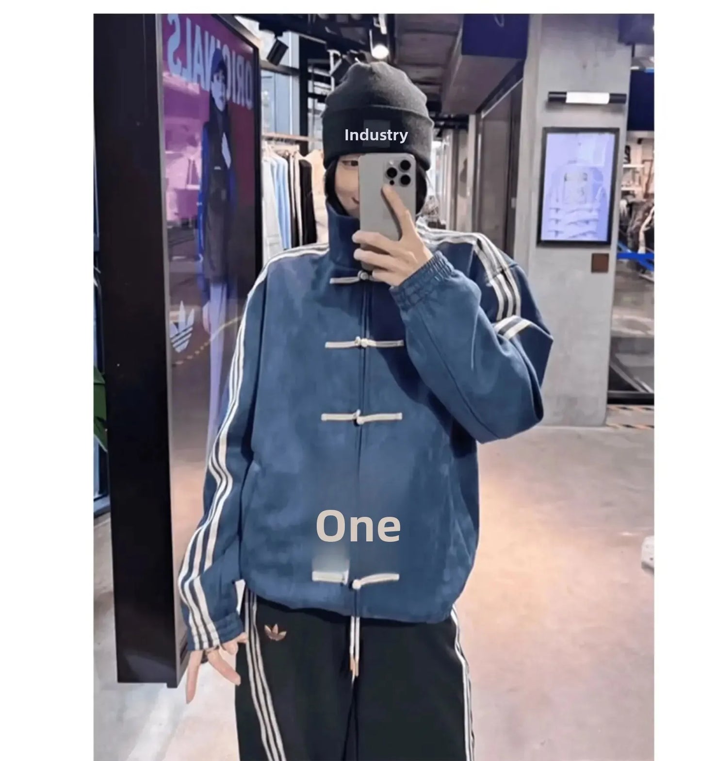 New Chinese Style Baseball Jacket with Button Design for Men And Women Spring Autumn Stand Collar Sporty Open Cardigan