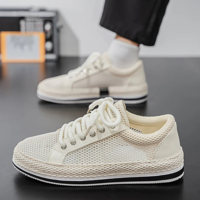 CYYTL Summer Shoes For Men Mesh Sneakers Casual Breathable Outdoor Running Tennis Sports Hiking Luxury Platform Designer Loafers