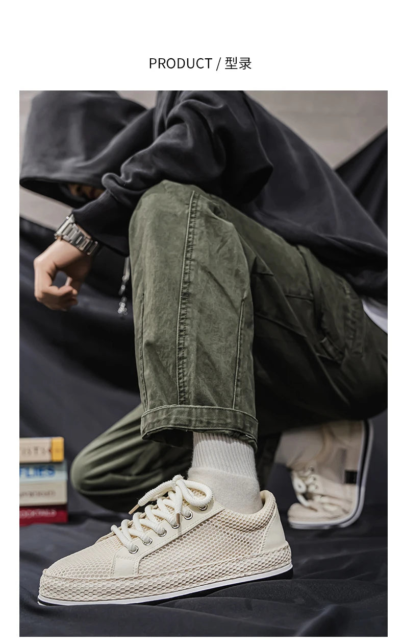 CYYTL Summer Shoes For Men Mesh Sneakers Casual Breathable Outdoor Running Tennis Sports Hiking Luxury Platform Designer Loafers