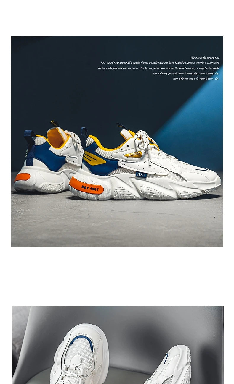 2024 Fashion and Comfortable Mesh Breathable Outsole Shoes Summer Hot Sale Mens Casual Shoes Thick Bottom Breathable Sneaker