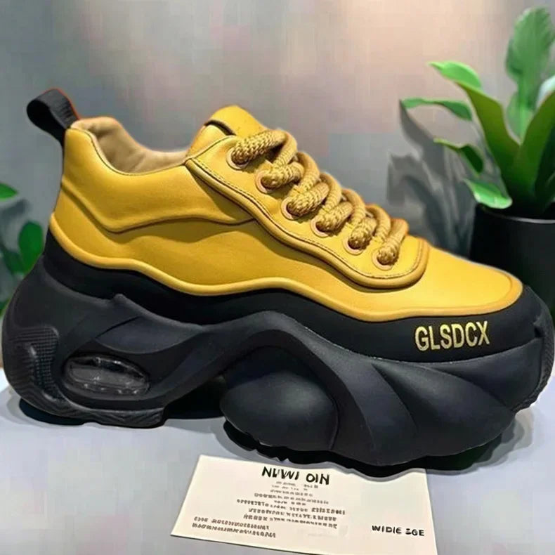 2025 Designer Style Mens Shoes Outdoors Comfortable Men Thick Platform Sneakers Fashion Casual Elevator Shoes New Trainers Tenis