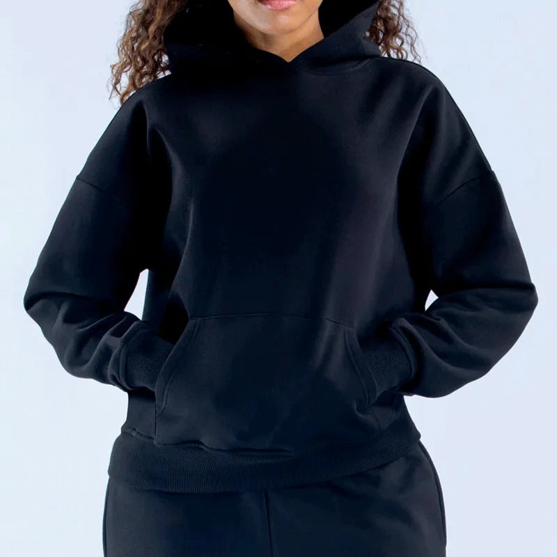 Fashion Women Leisure Sweatshirt / Jogger Straight Trousers Tracksuit Trendy Quality Running Sports Hoodies / Long Pants