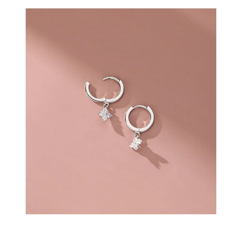 925 Sterling Silver leaf Earrings For Women Trendy Earring Jewelry Prevent Allergy Party Accessories Gift