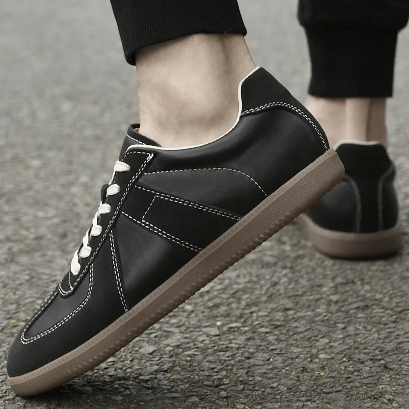 Genuine Leather Men's Casual Shoes Non Slip Male Walking Sneakers Comfortabel Tenis Masculino New Leisure Walk Outdoor Footwear