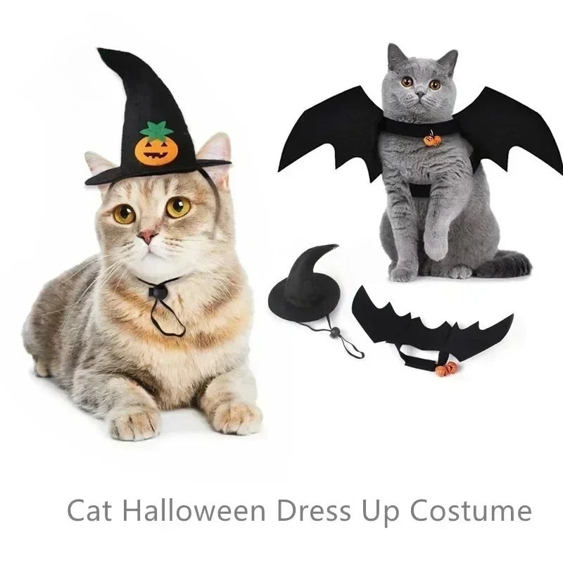Fashion Cat Clothes Bat Wings Funny Dog Costume Artificial Wing Pet Cosplay Prop Halloween Christmas Cat Costume Pet Products