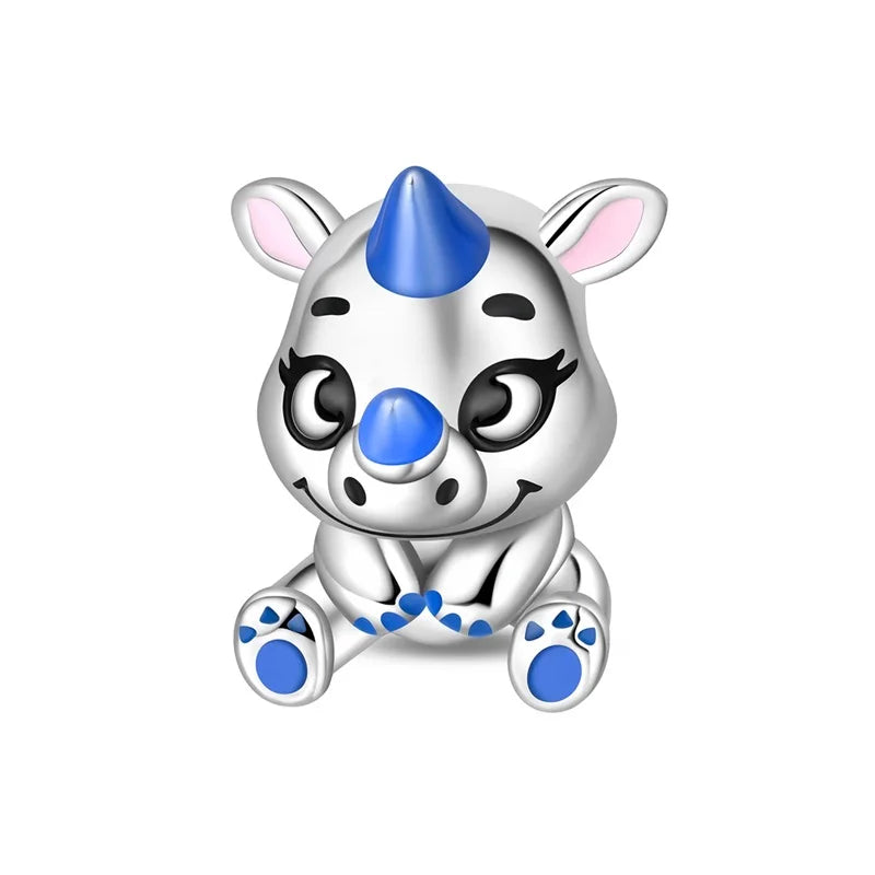 Original 925 Sterling Silver Charms Beads Cute Cat Dog Tiger Koala Animal Charm Pendant For Women Fine DIY Birthday Jewelry Gift