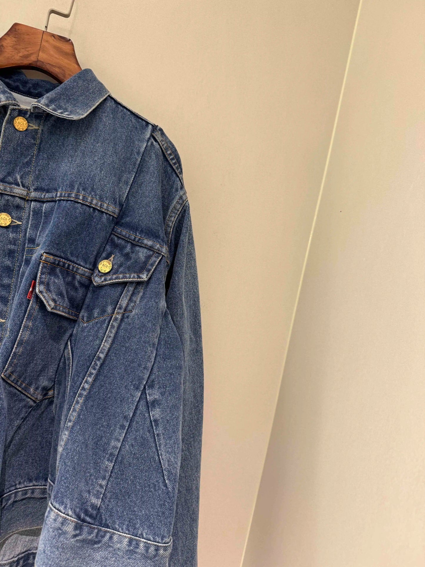2025fw spring autumn new women's luxury high quality denim jacket female casual cowboy loose coat overcoat 2 color tutu