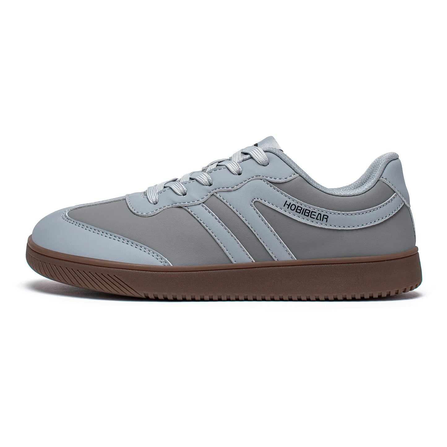 HOBIBEAR Unisex Wide Toe Shoes Artificial Leather Sneakers Casual Lace Up Retro Fashion Shoes for Women Men