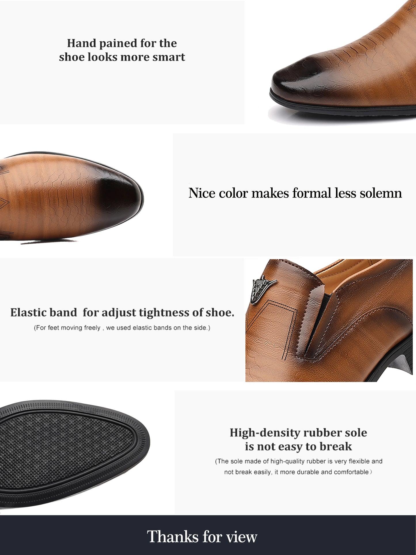 Men's Dress Shoes, Oxford Shoes, Uniform Business Casual Shoes, Formal Soft Classic Wedding Casual Shoes