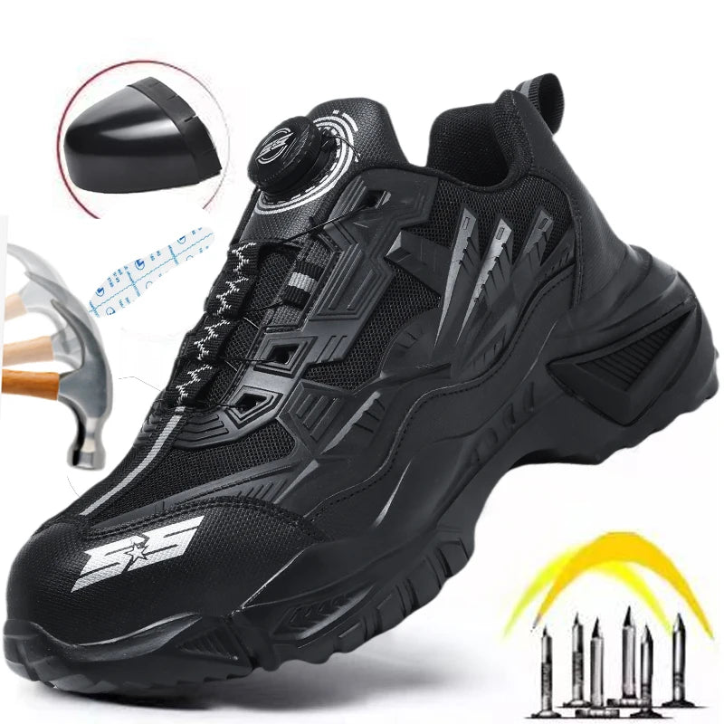 Men's Military Tactical Boots Army Boots Men Side Zipper Military Boots Men Anti-Slip Ankle Boots Work Safety Shoes Hiking Shoes