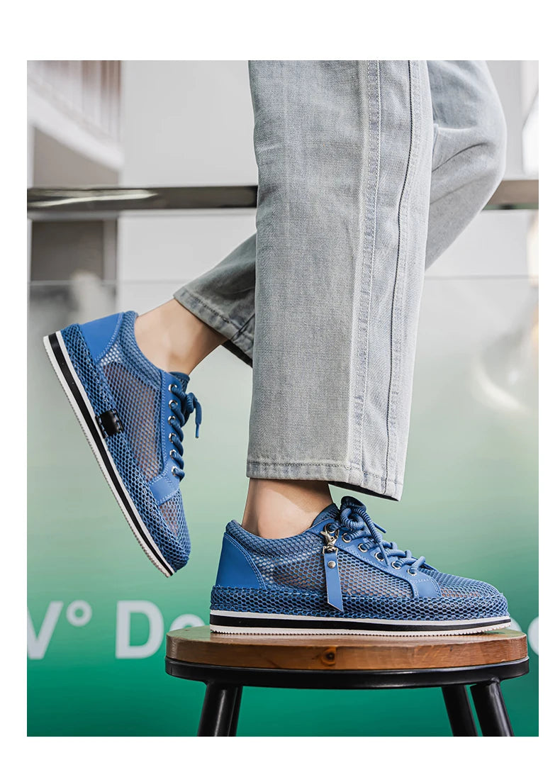 CYYTL Summer Shoes For Men Mesh Sneakers Casual Breathable Outdoor Running Tennis Sports Hiking Luxury Platform Designer Loafers