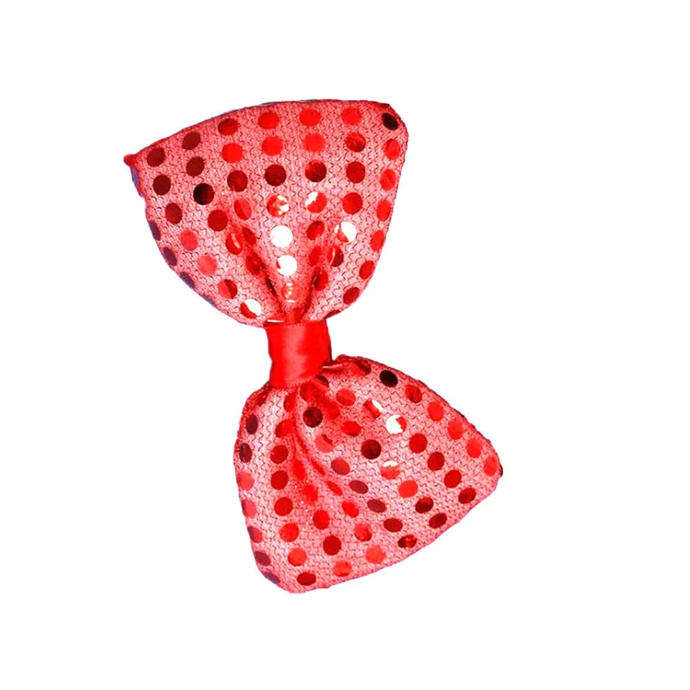 10pcs Blinking Light Up Sequin Bow Tie Necktie Gift Glow Party Luminous Neck Wear Cosplay Birthday Halloween