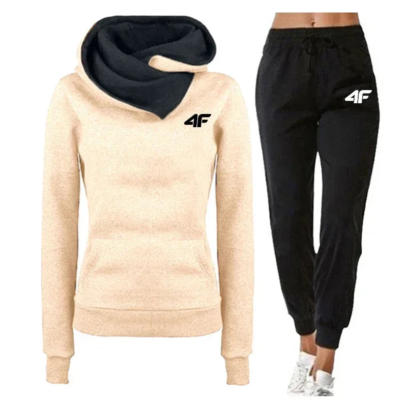 Outdoor Hot Sales Daily Women's Tracksuit Hoodies Long Sleeves Casual Single Piece Sweatshirts Sweatpants Comfort Jogging Sports