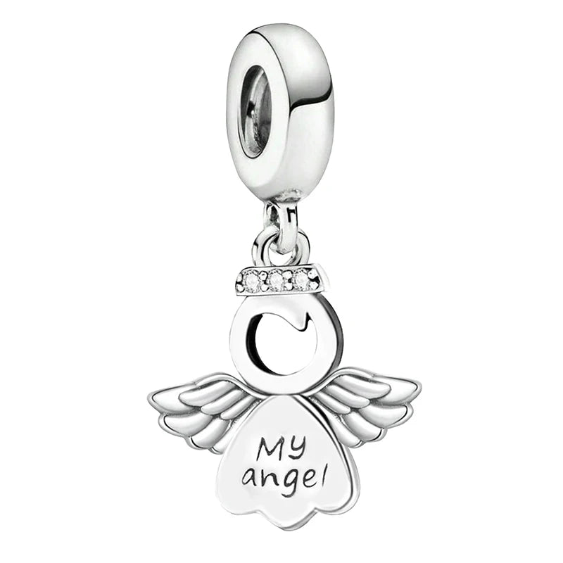 Fit Pan 925 Original Bracelets Love Heart Flower Four Leaf Clover Turtle 925 Silver Charms Beads DIY Birthday Jewelry Gift