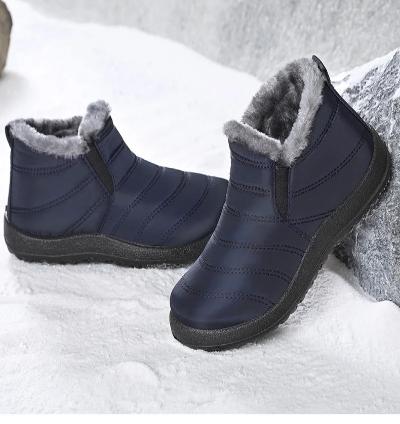 Men's Sneakers Warm Winter Sneakers With Fur Shoes Man Casual Sneaker Slip On Winter Shoes For Men Loafers 2025 Casual Shoes