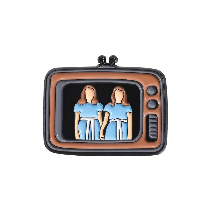 Horror Movie TV Set Enamel Pins Custom Punk Halloween Film Television Badge Lapel Sick Sad World Brooch Backpack Jewelry