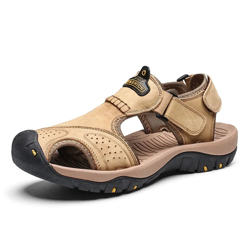 2024 New Man's shoes Genuine Leather Men Sandals Summer Men's Shoes Outdoor Water Shoes Leather Sandals For Men