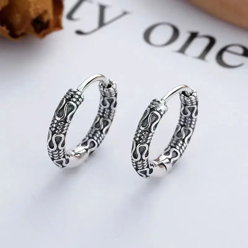 Retro Gothic Skull Earrings Hypoallergenic Earrings for Men and Women Punk Hip Hop Halloween Jewelry Gifts