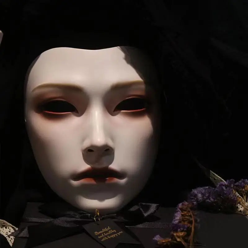 Halloween: New Ancient Women's Mask, Men's Mask, Han Costume Party Dressing National Style Full Face Ancient Dance Art