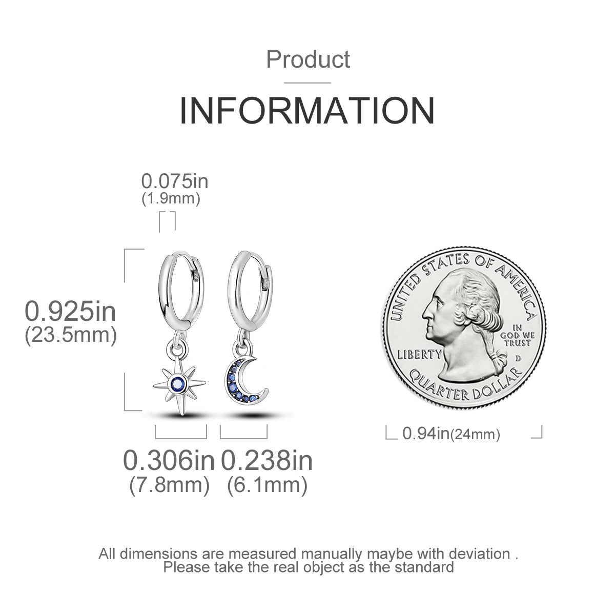 925 Silver Hoop Earrings For Woman Pendientes Zircon Heart Shape Star Eardrop Original Earring Fashion Jewelry