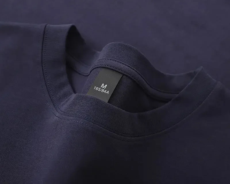 600grams 100% Cotton Men Oversized Heavyweight T Shirt Summer Women Short Sleeve Top Casual Men's Tees