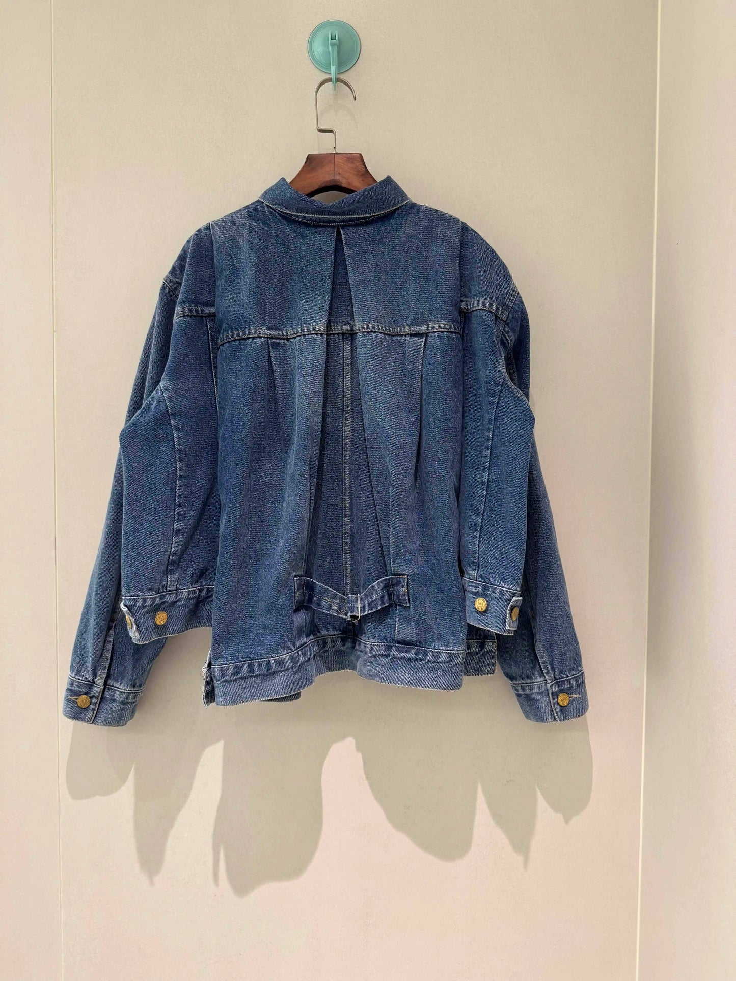 2025fw spring autumn new women's luxury high quality denim jacket female casual cowboy loose coat overcoat 2 color tutu