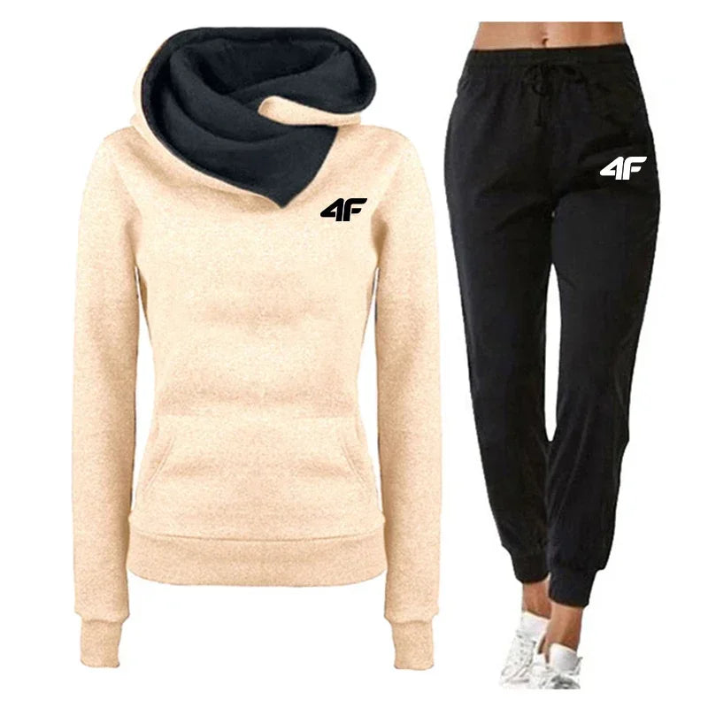 Outdoor Hot Sales Daily Women's Tracksuit Hoodies Long Sleeves Casual Single Piece Sweatshirts Sweatpants Comfort Jogging Sports