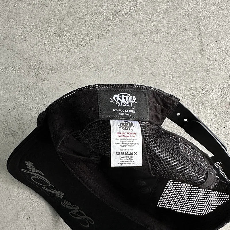 Unisex Sy Letter Printed Baseball Net Caps Spring and Summer Outdoor Adjustable Casual Hats Sunscreen Hat