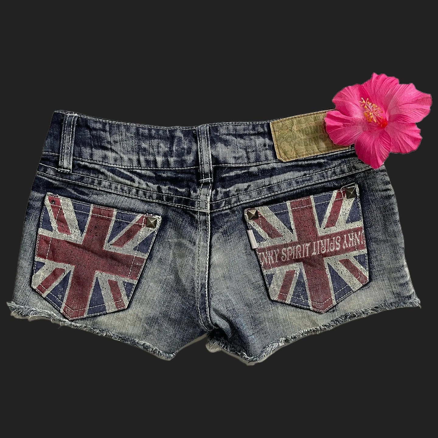 British and American Retro Jeans Washed Shorts Women's Y2K New Harajuku Flower Embroidery Gothic Sexy Spice Mini Denim Shorts